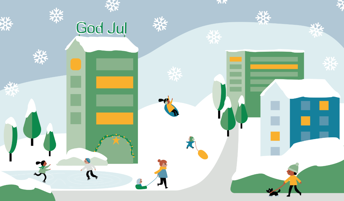 Illustration av stad